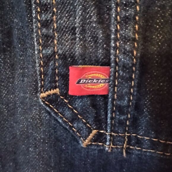 Dickies Jean Shortall Size M Raw Hem Balloon Applique Distressed Fun - Picture 3 of 10